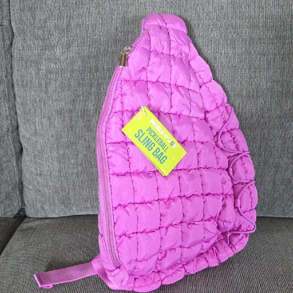 pickle o joe Handbags - Pink Quilted Sling Bag By Pickle O' Joe, NWT